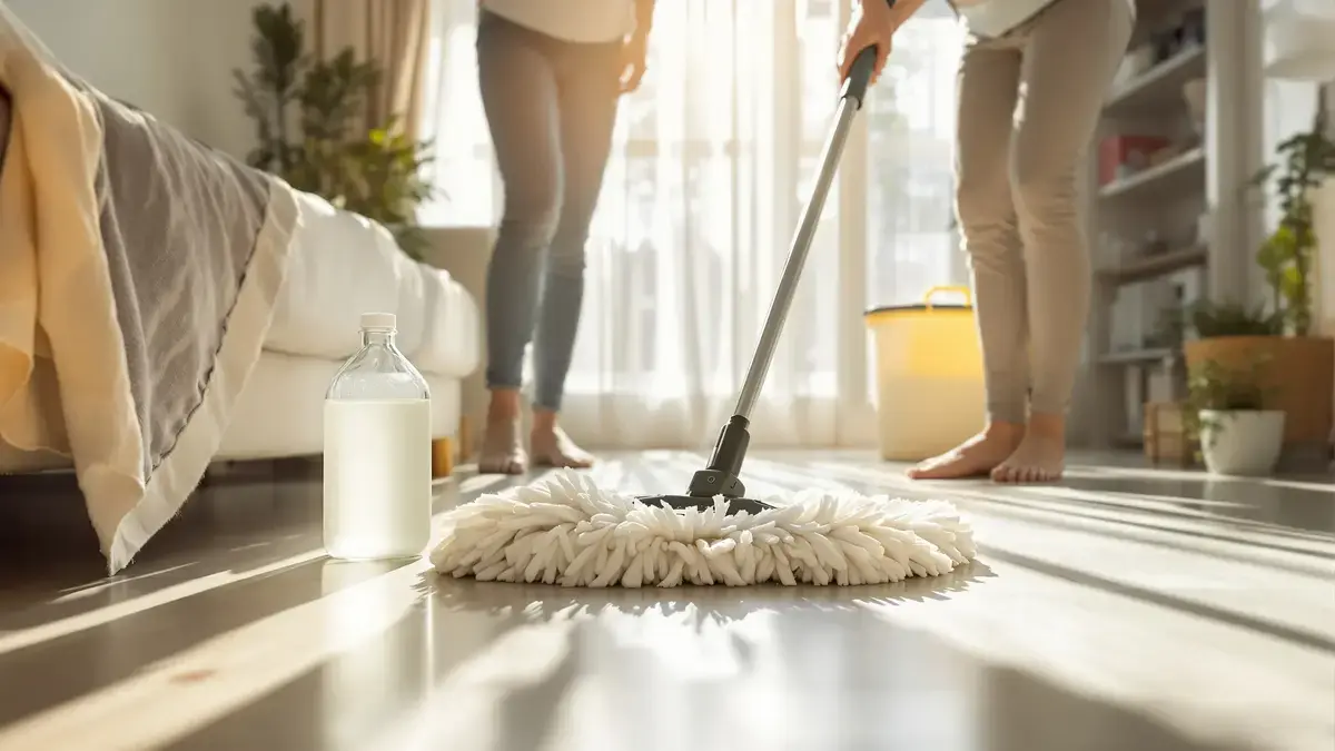 Voeg dit ingrediënt toe aan uw schoonmaakwater om uw vloeren langer schoon te houden