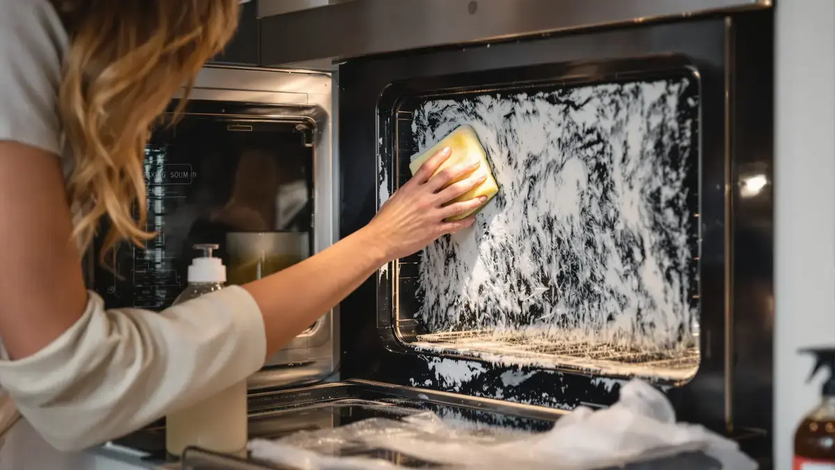 Met deze methode met bicarbonaat smelt het vet in een vervuilde oven ’s nachts moeiteloos weg, een vaak over het hoofd gezien detail